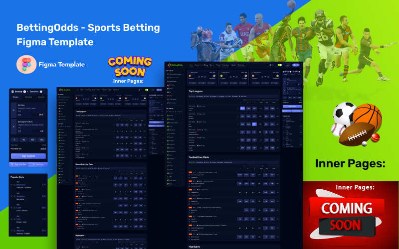 BettingOdds - Sports Betting Figma Template UI Element