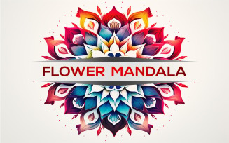 Colorful mandala | fire mandala design | fire flower | colorful flower art