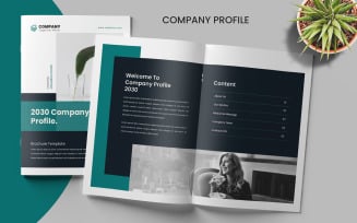 Company Profile, Minimal Brochure Template, Vector