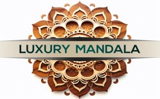 Creative wooden mandala | wooden art mandala design | wooden mandala | brown mandala