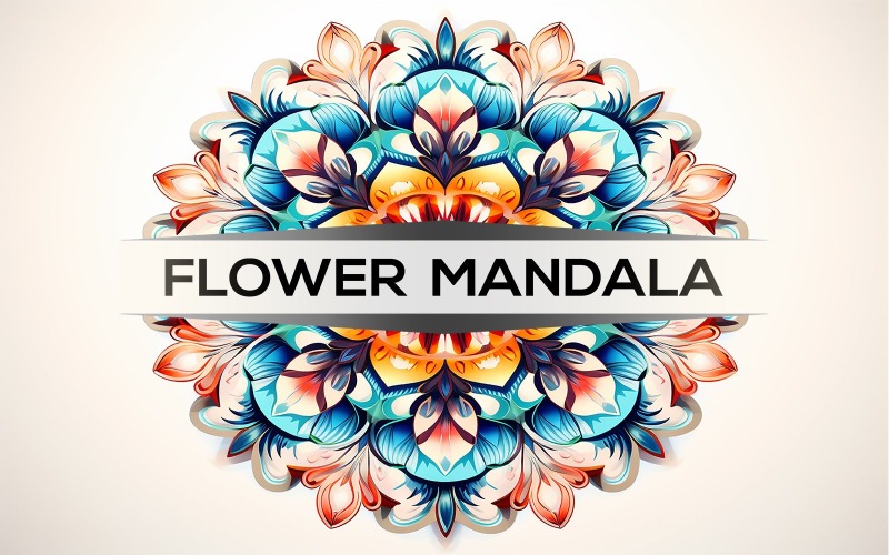 Floral art mandala | flower mandala design | identity floral mandala | mandala design Illustration