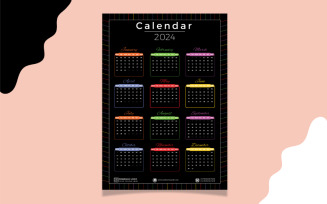 Free Annual Wall Calendar Template 2024