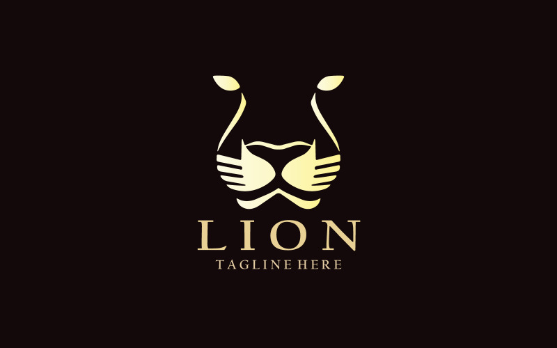 Lion Face Logo Design Template V12 Logo Template