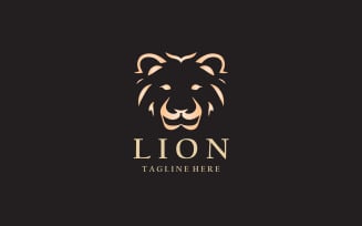 Lion Head Logo Design Template V8
