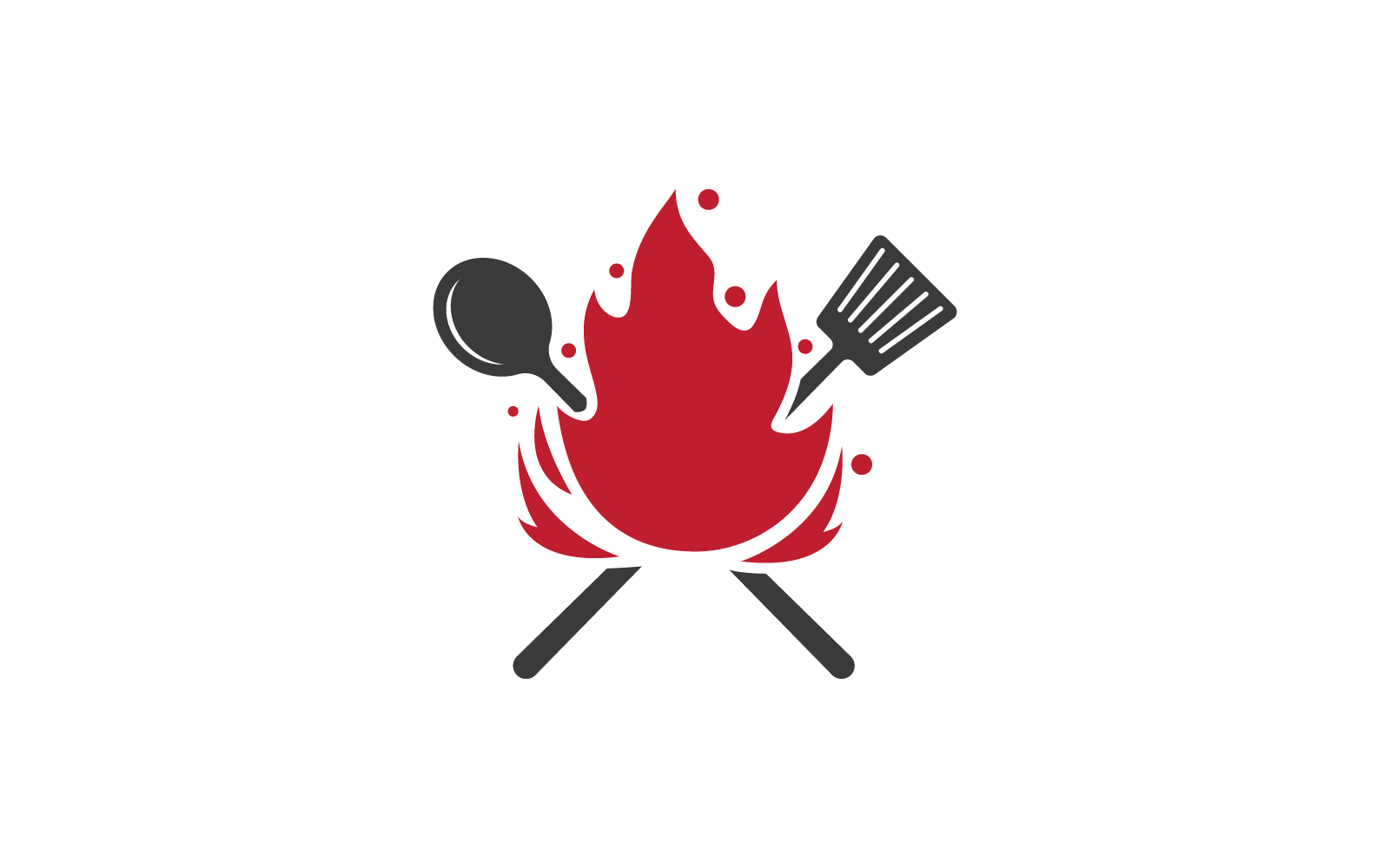 Logo de cuisine, modèle vectoriel de logo de restaurant