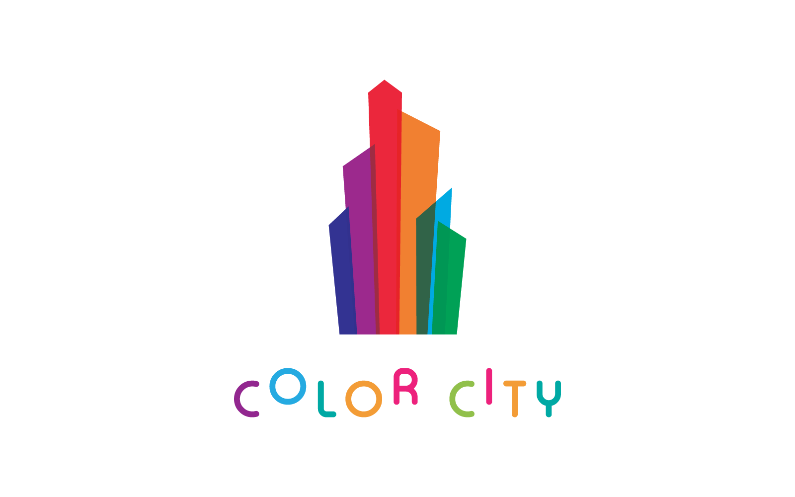 Логотип векторной иллюстрации современного города