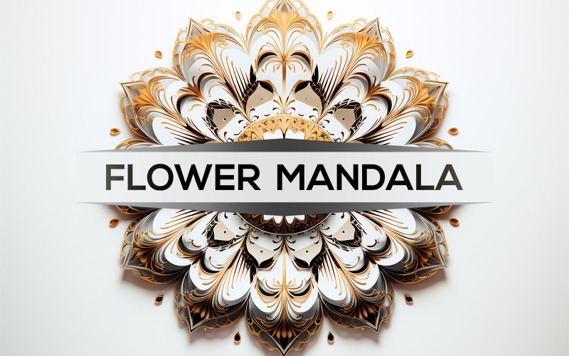 Mandala art design | flower mandala design |identity flower | mandala design Illustration