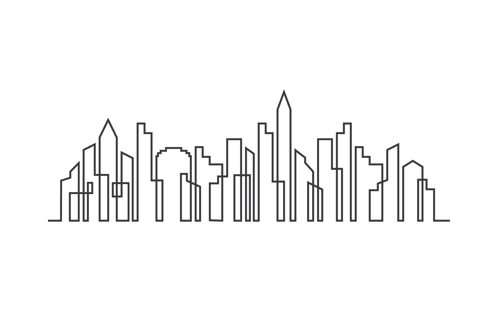 Modern City skyline vector illustration  design