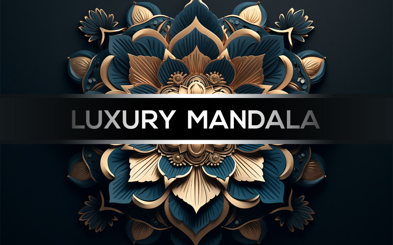 Premium mandala design | 3d mandala art | wooden mandala | colorful flower mandala art Illustration
