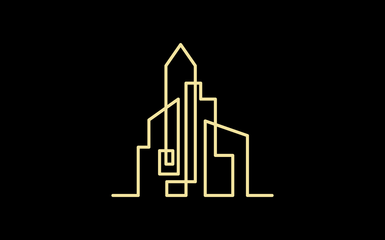 Сучасне місто skyline ілюстрація вектор