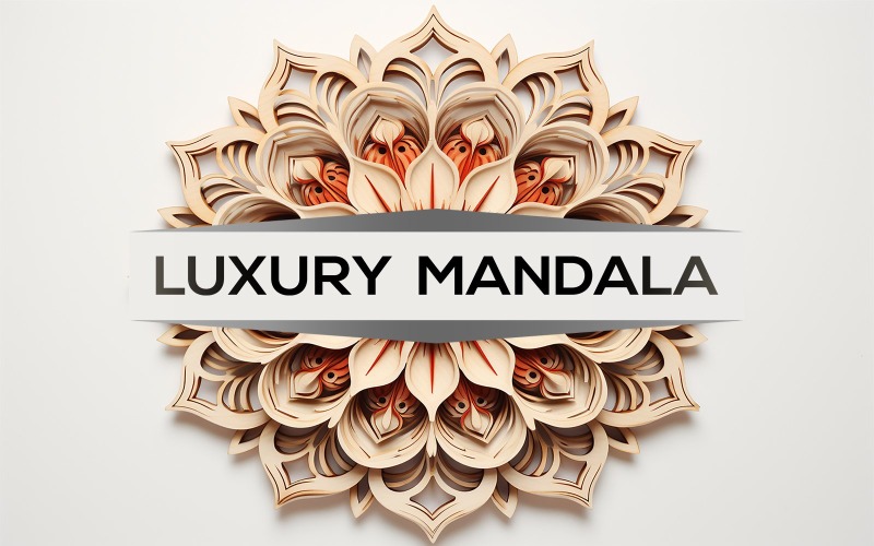 Watercolor mandala design | 3d mandala design | wooden art mandala | Watercolor mandala Illustration