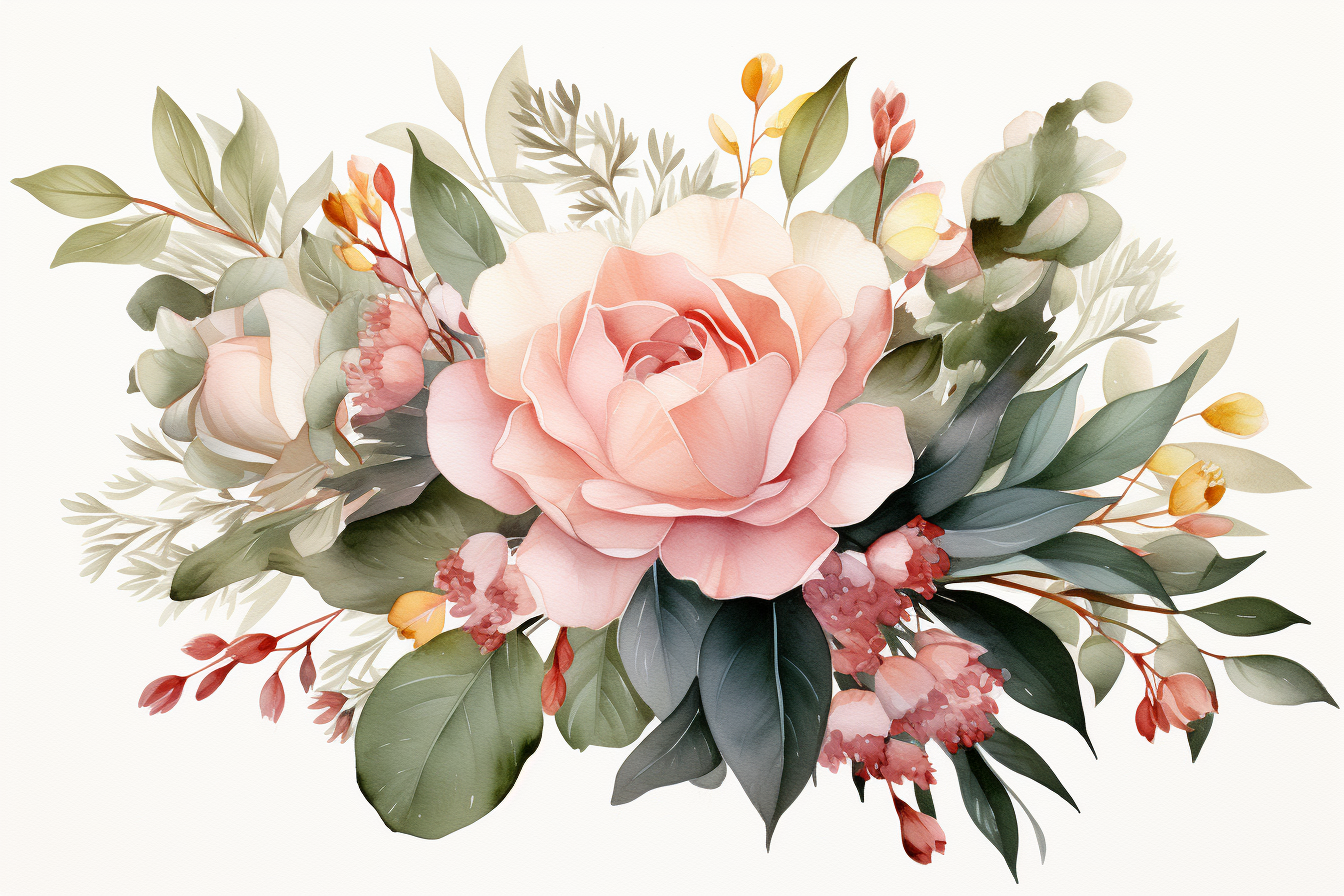 Kit Graphique #384140 Watercolour Bouquets Divers Modles Web - Logo template Preview