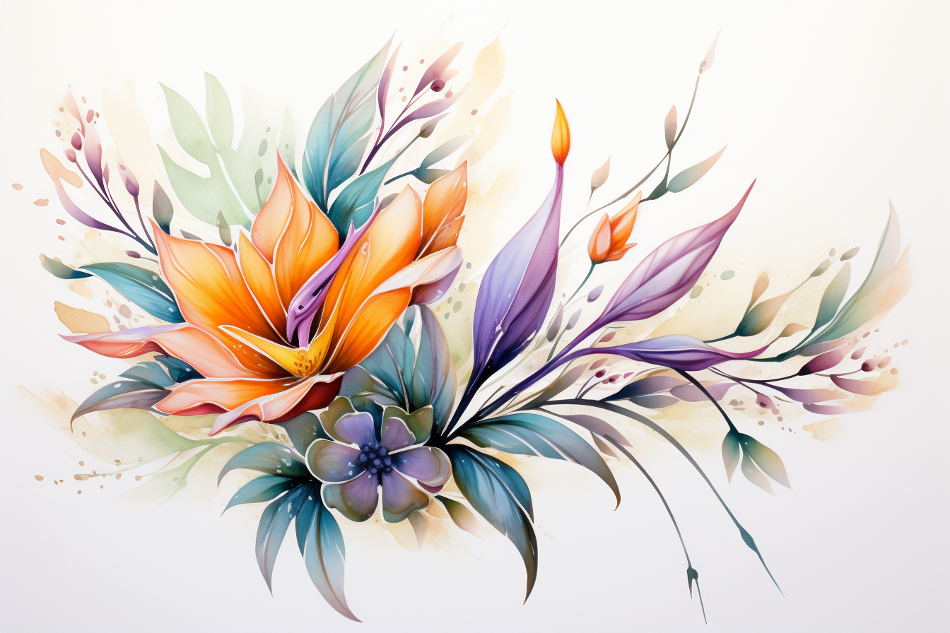 Kit Graphique #384141 Watercolour Bouquets Divers Modles Web - Logo template Preview