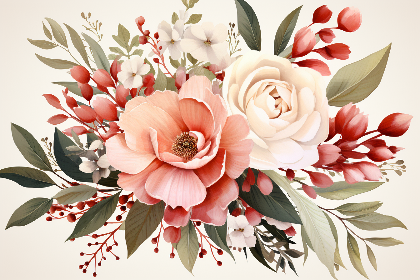 Kit Graphique #384149 Watercolour Bouquets Divers Modles Web - Logo template Preview