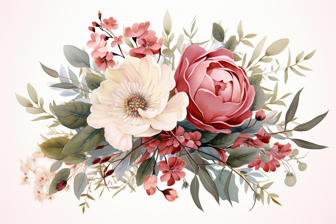Kit Graphique #384175 Watercolour Bouquets Divers Modles Web - Logo template Preview