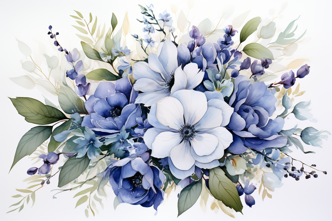 Kit Graphique #384176 Watercolour Bouquets Divers Modles Web - Logo template Preview