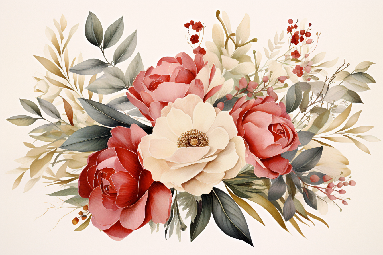 Kit Graphique #384177 Watercolour Bouquets Divers Modles Web - Logo template Preview