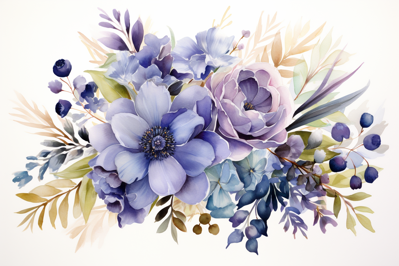 Kit Graphique #384184 Watercolour Bouquets Divers Modles Web - Logo template Preview