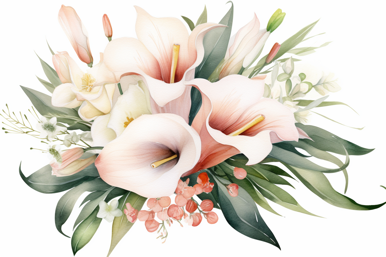 Kit Graphique #384187 Watercolour Bouquets Divers Modles Web - Logo template Preview