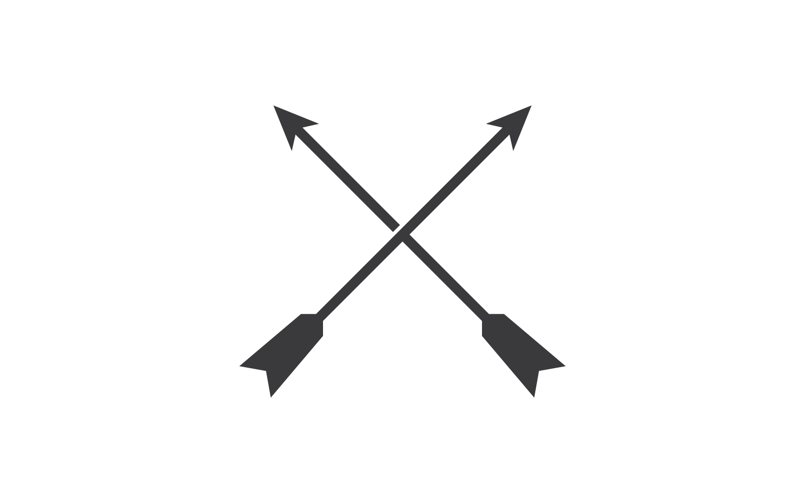 Boogschieten logo vector ilustration ontwerpsjabloon