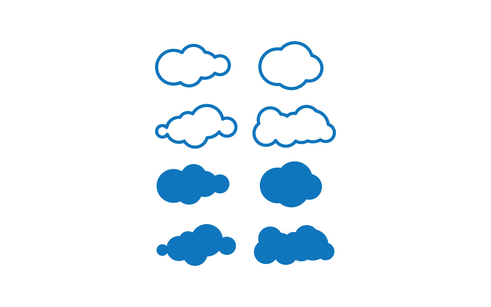Cloud illustration logo icon vector design