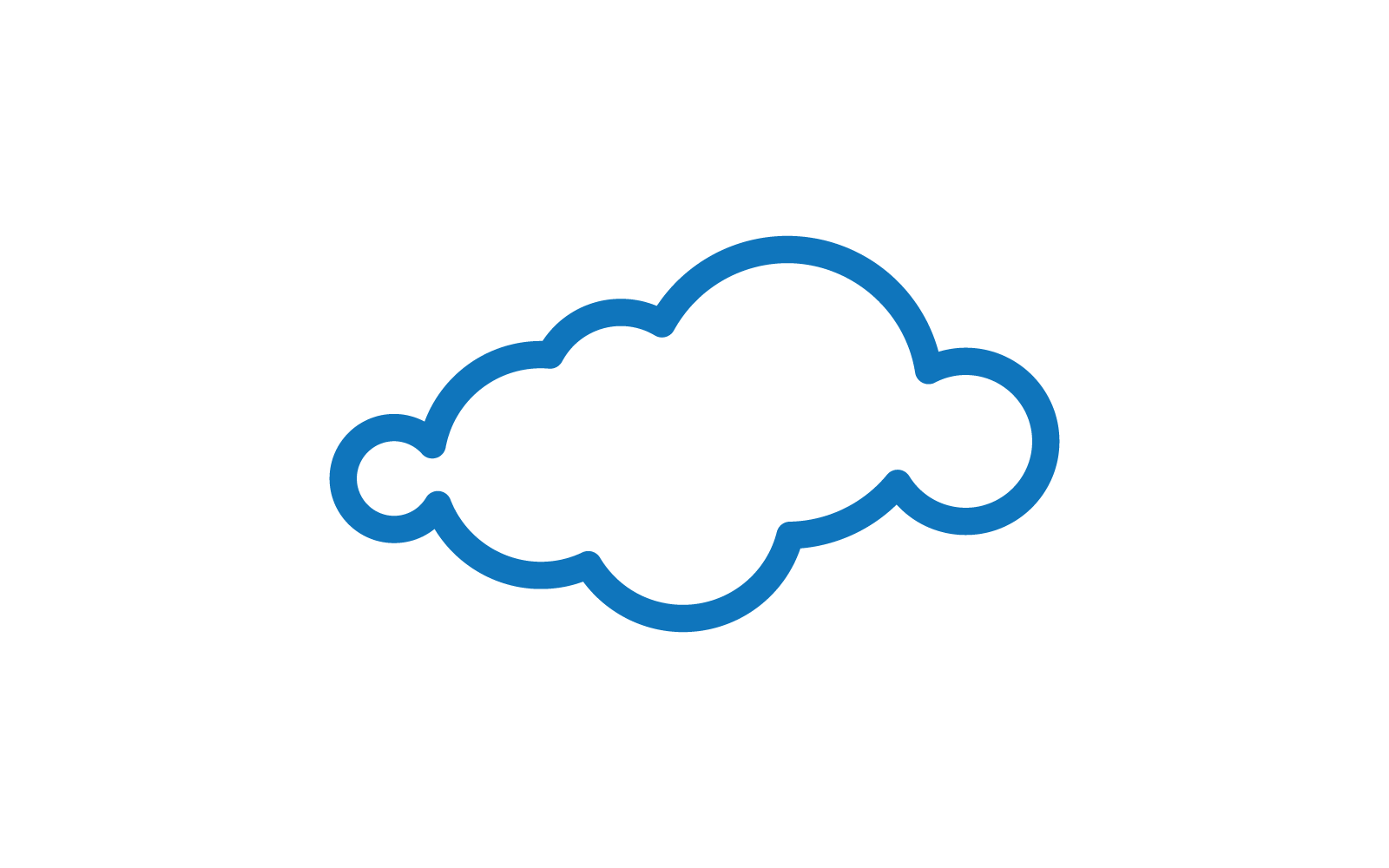 Cloud illustration logo vector icon flat design Logo Template