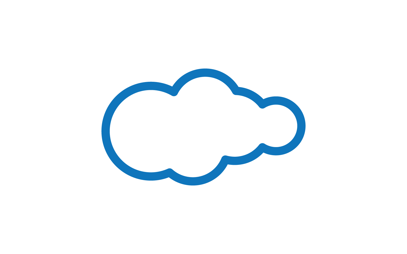 Cloud logo illustration vector flat design Logo Template