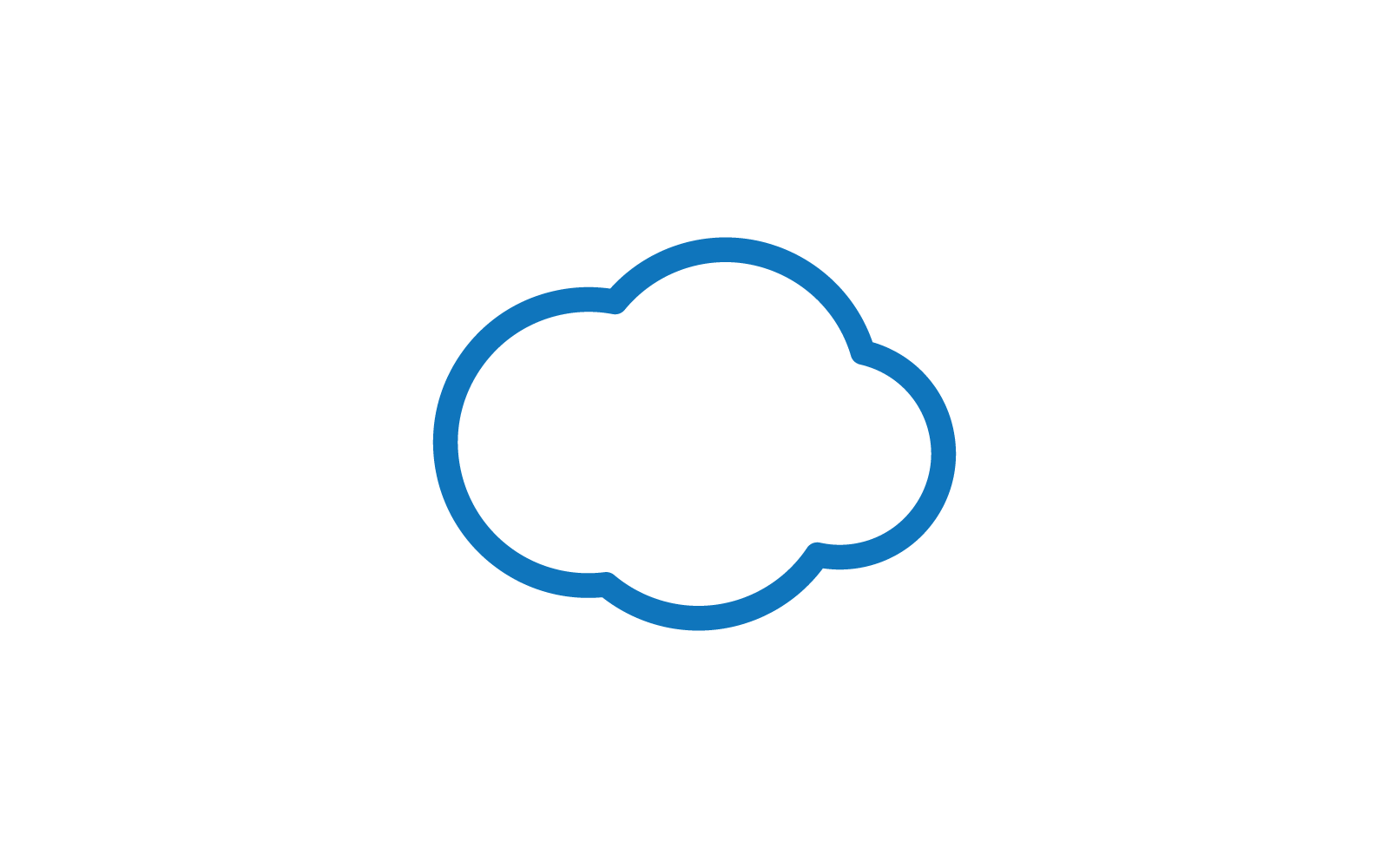 Cloud logo vector illustration template