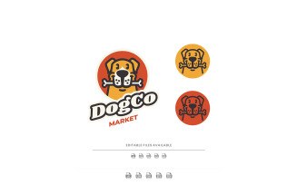 Dog Simple Mascot Logo Style 2