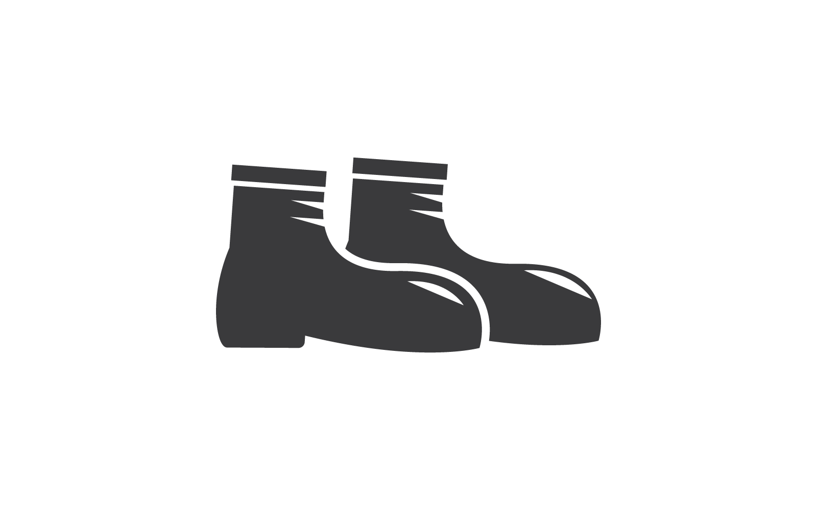 Veiligheidsschoen pictogram vector platte ontwerp