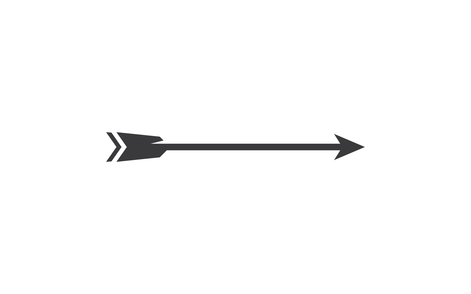 Векторный шаблон логотипа стрельбы из лука