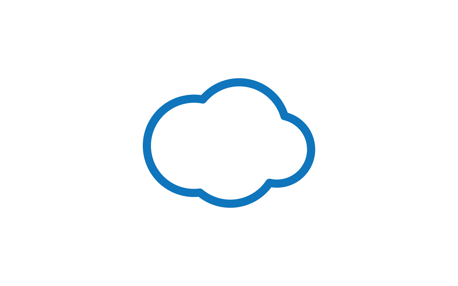 Wolk logo vector illustratie sjabloon