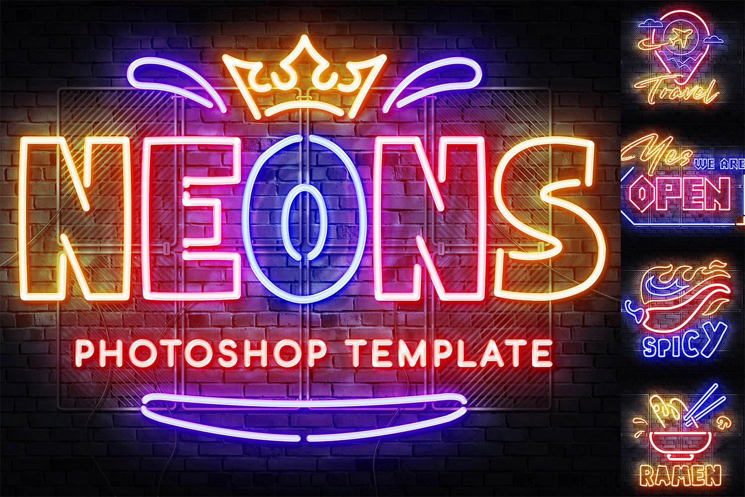 Template #384242 Sign Neon Webdesign Template - Logo template Preview