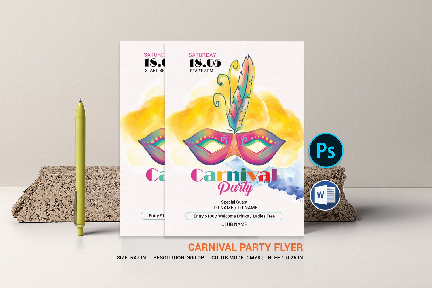 Template #384247 Party Flyer Webdesign Template - Logo template Preview