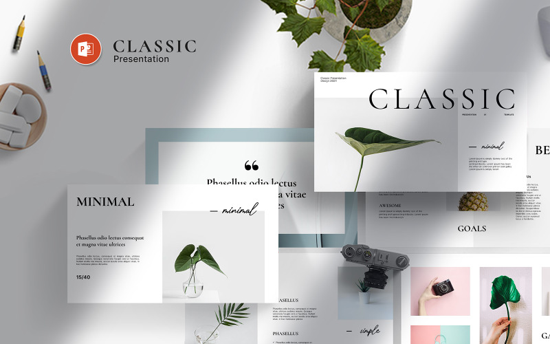 Classic Presentation Template PowerPoint Template