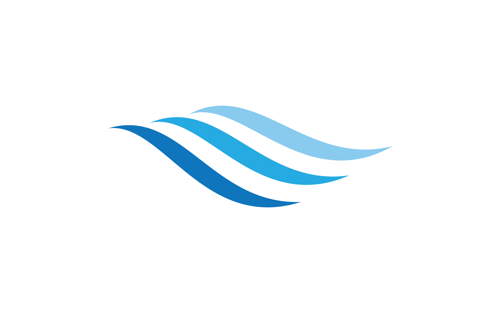 Modelo de design de vetor de logotipo de ilustração de onda de água