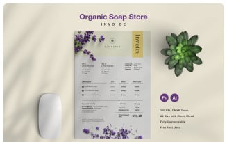 Organic Soap Store Invoice