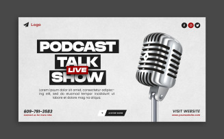 Podcast Web Banner Template