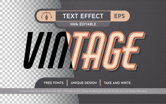 Vintage Editable Text Effect, Graphic Style
