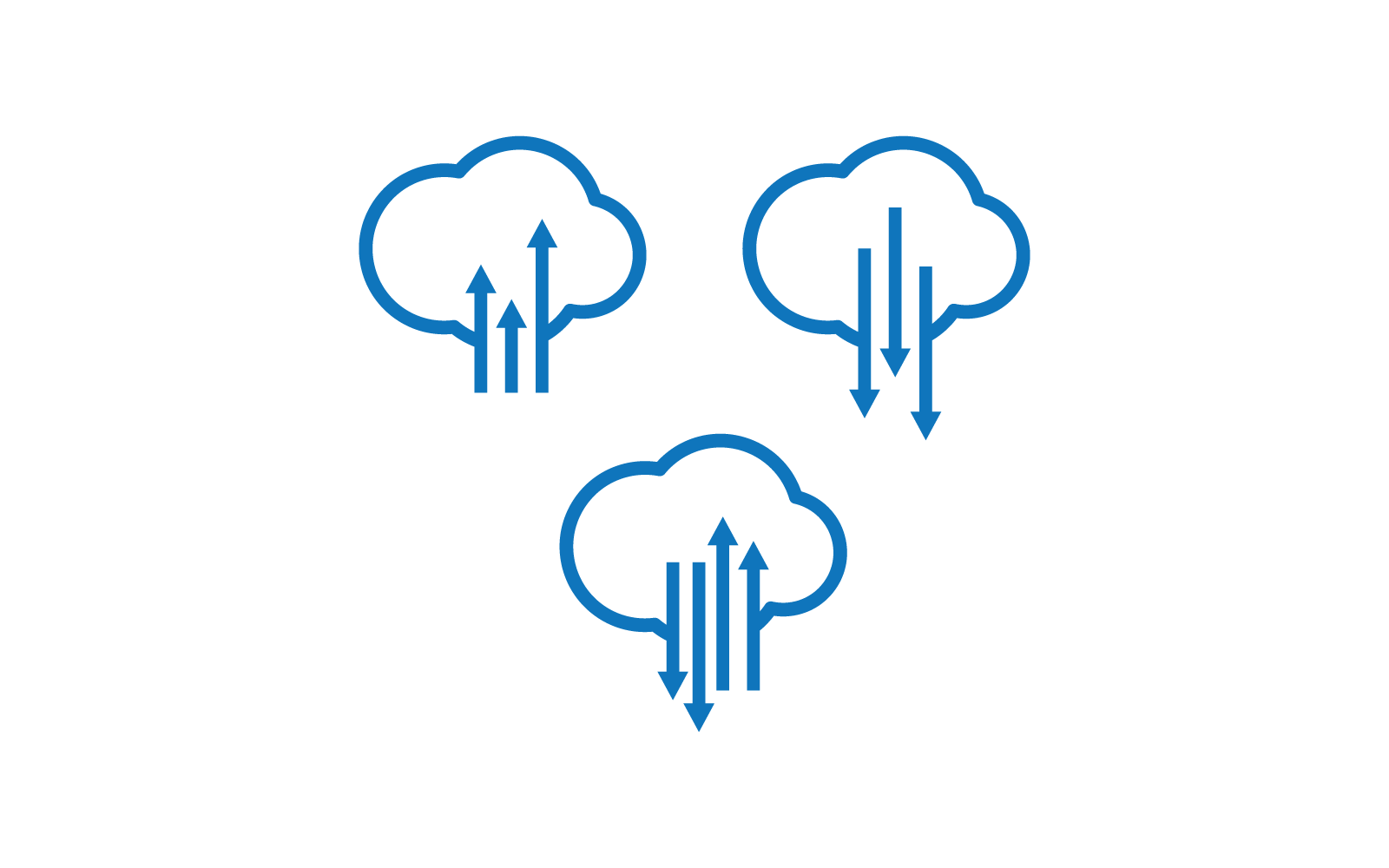 Cloud logo vector illustration design