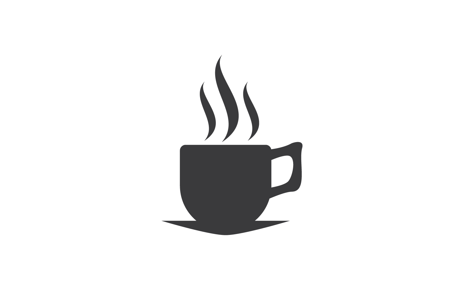 Coffee and book logo vector  illustration flat design