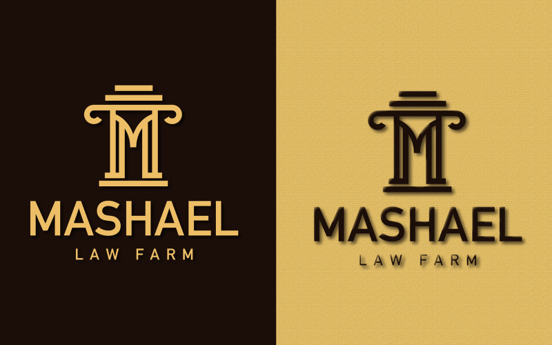 Law farm M logo- Mashael, Logo Template
