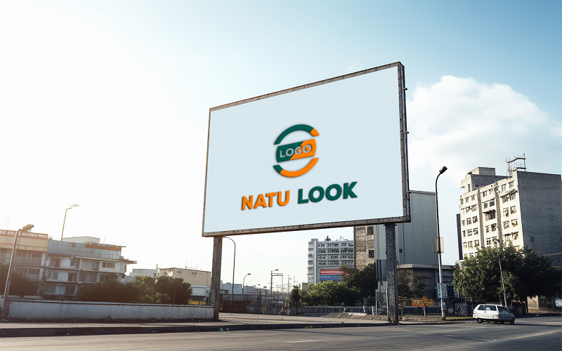 Outdoor billboard mockup | billboard logo mpckup | city billboard mockup Product Mockup