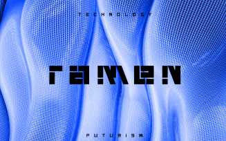 Overya techno futurism font