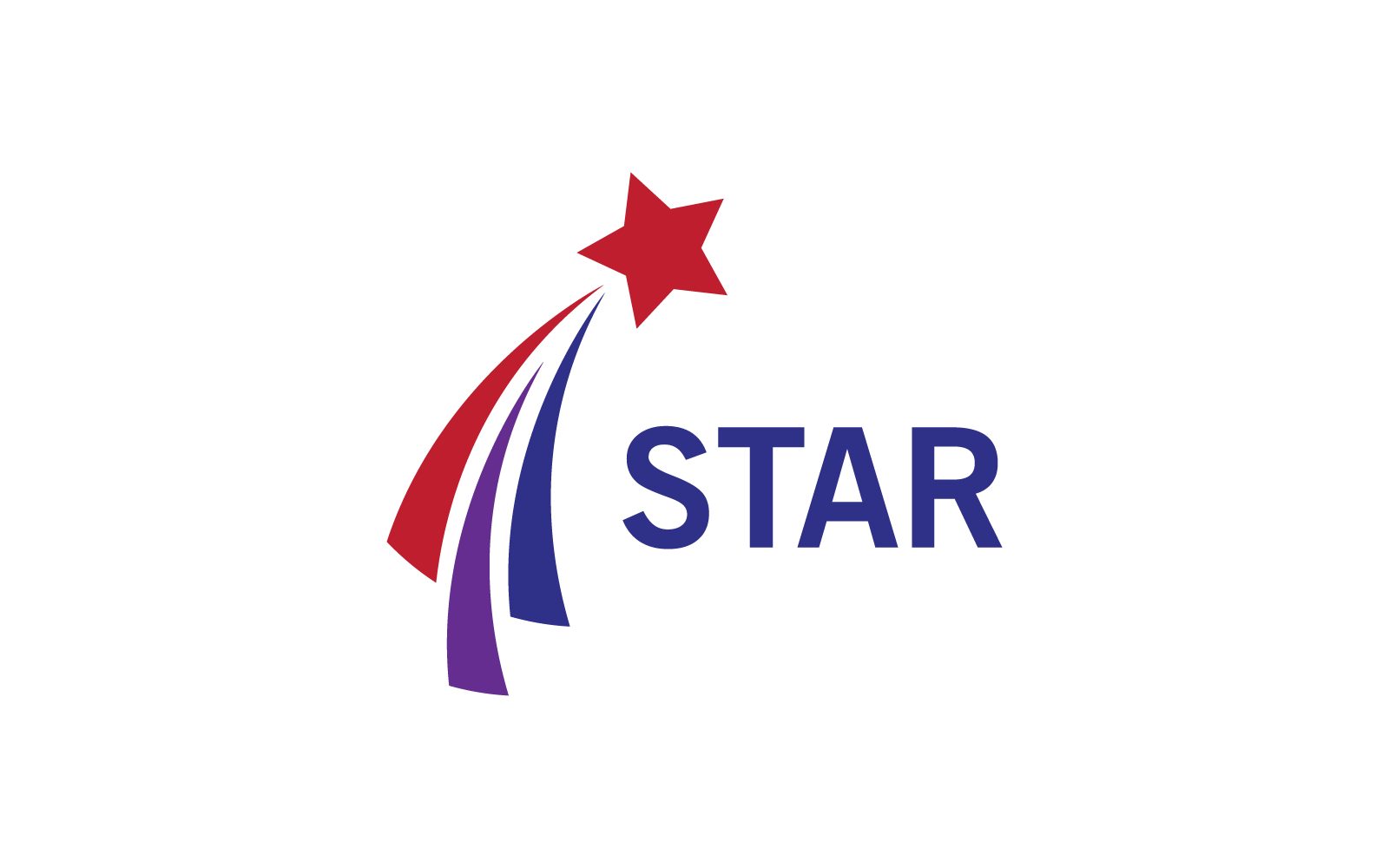 Star Logo ilustração vetorial design plano