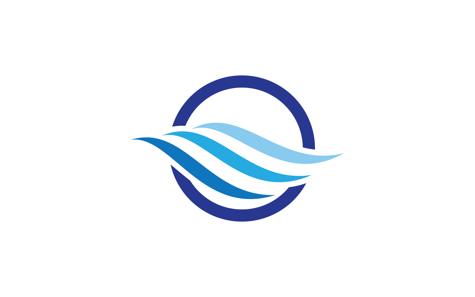 Water Wave logo icon vector template design