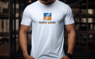 White t-shirt mockup | tshirt logo mockup