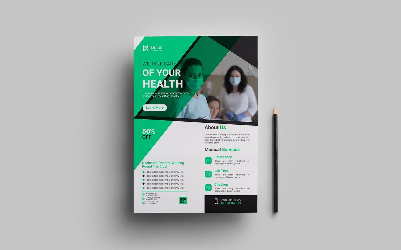 Template #384474 Health Flyer Webdesign Template - Logo template Preview