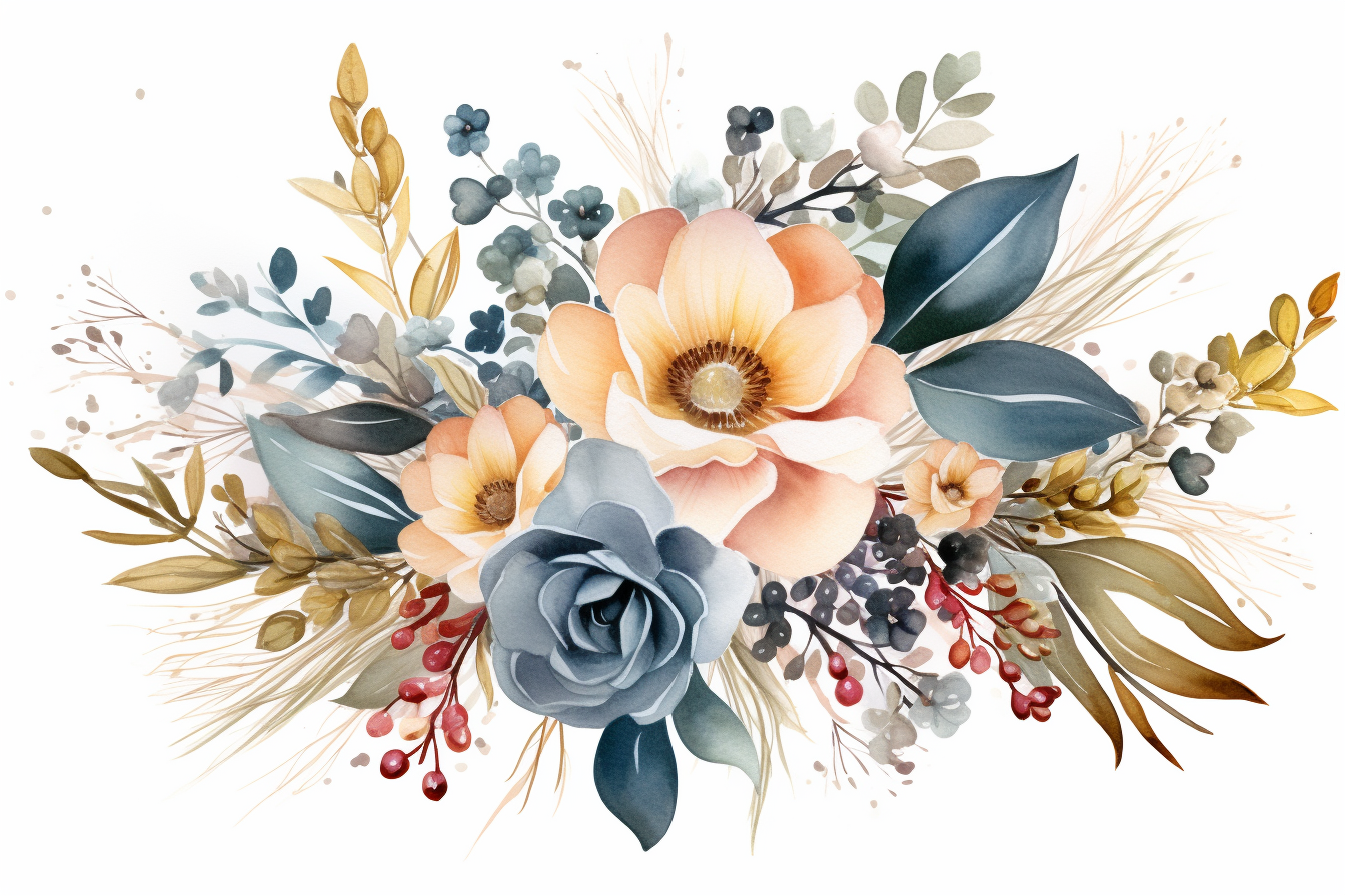 Kit Graphique #384492 Watercolour Bouquets Divers Modles Web - Logo template Preview