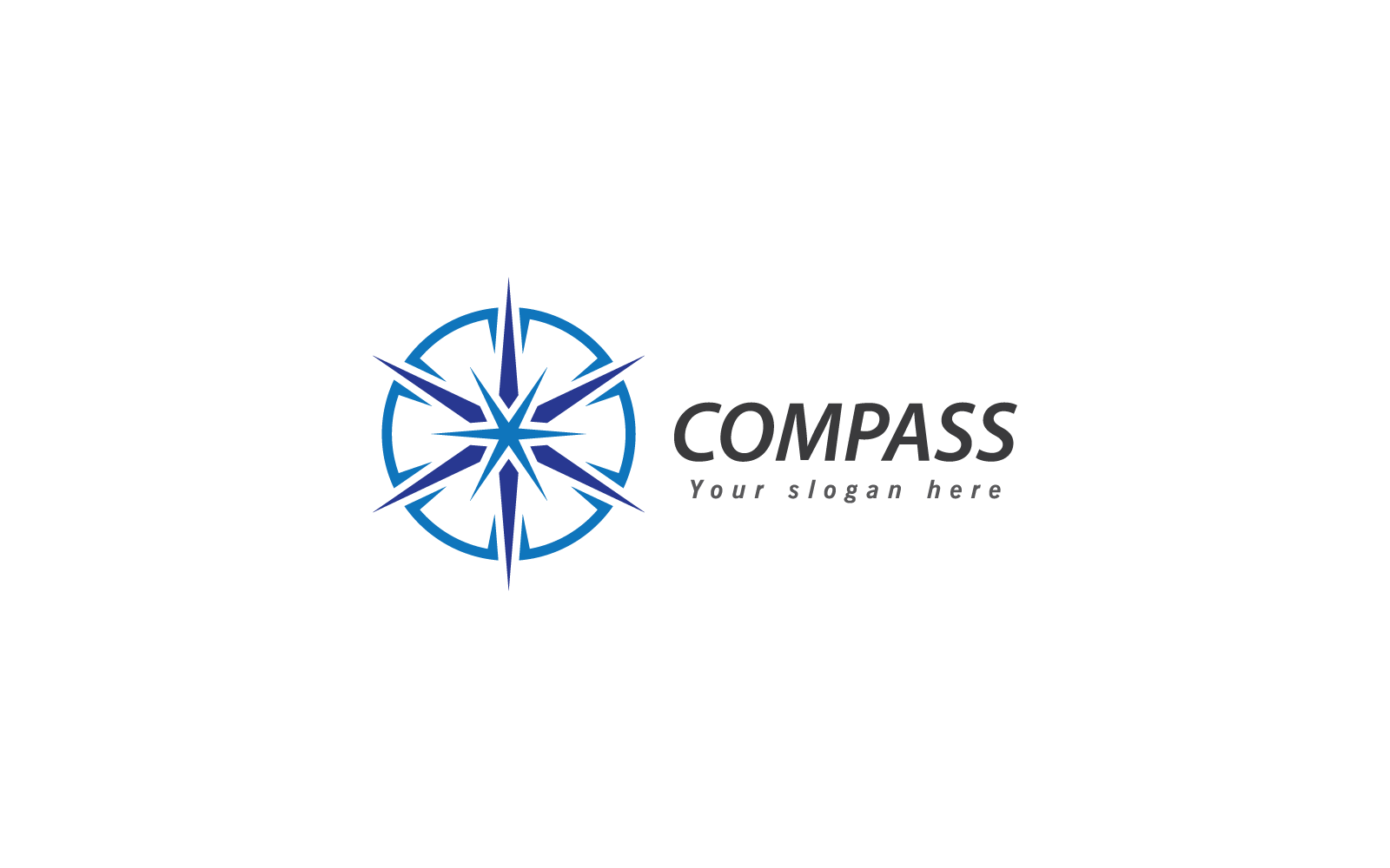 Kompass-Logo-Vorlage, Illustration, Vektordesign